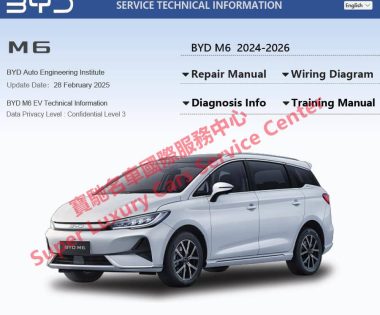 BYD M6 Workshop Service Repair Manual Wiring Diagram