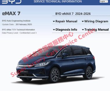 BYD eMAX 7 Workshop Service Repair Manual Wiring Diagram
