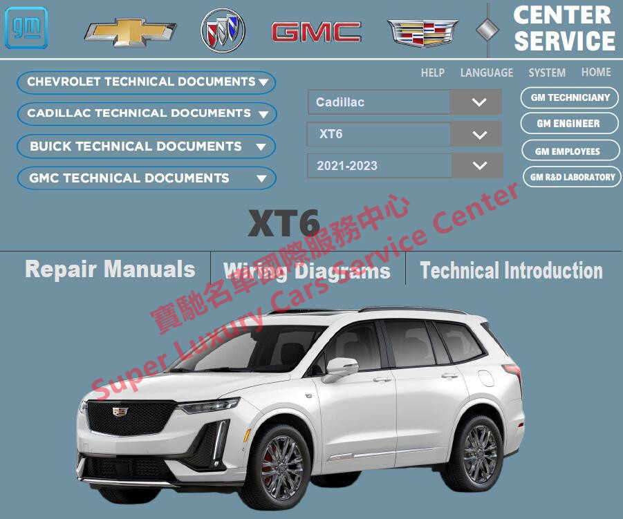 20202023 Cadillac XT6 XT5 XT4 Service Repair Manual Wiring