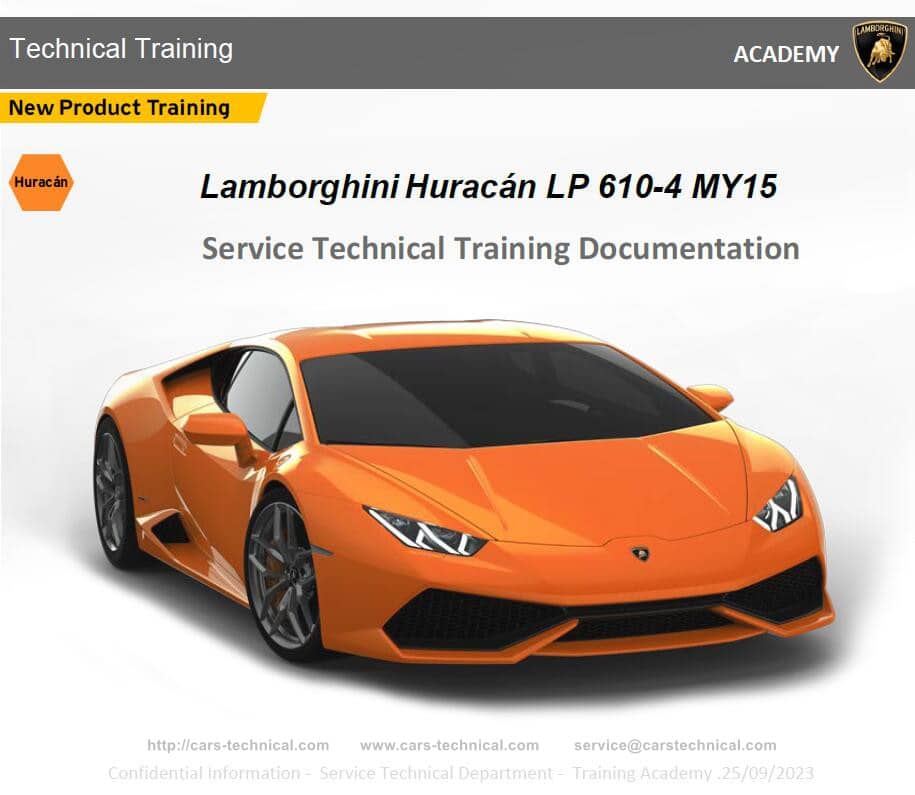 Lamborghini Training Manual Repair Diagnostic Service Technician